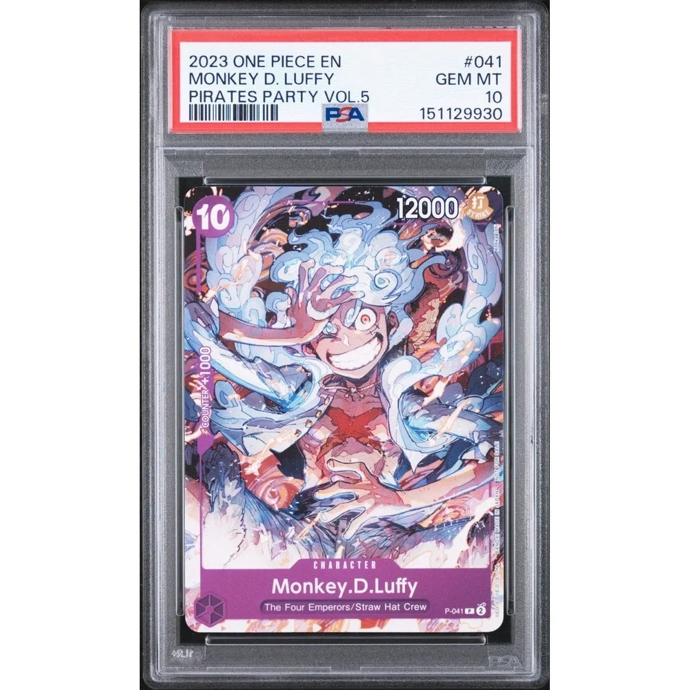 2023 One Piece Monkey D. Luffy P-041 Pirates Party Vol. 5 Promo PSA 10 Gem #041
